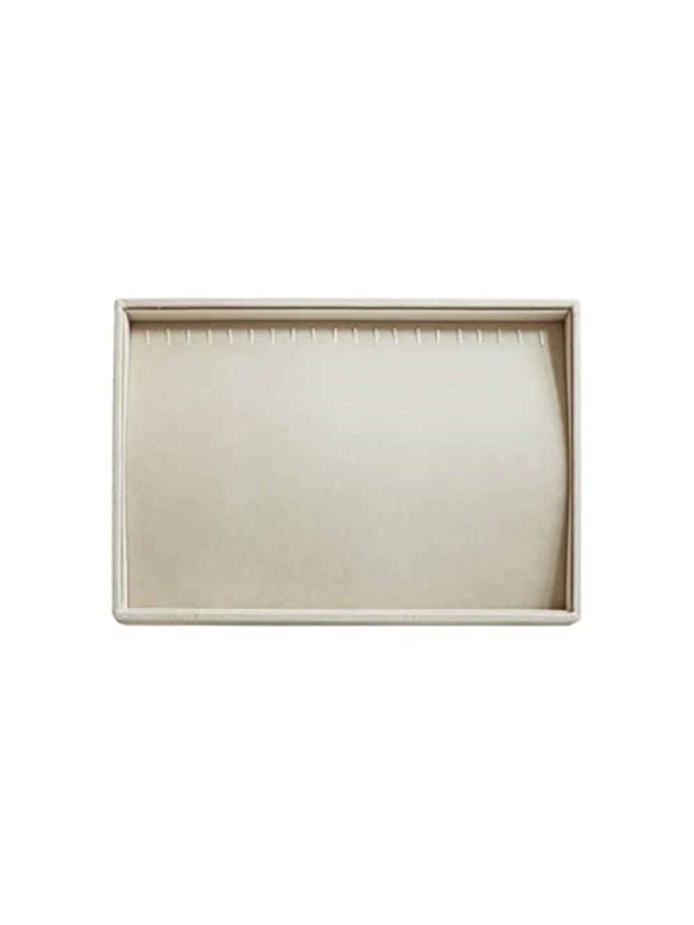 20 Hooks Velvet Necklace Organizer Tray, 13.8